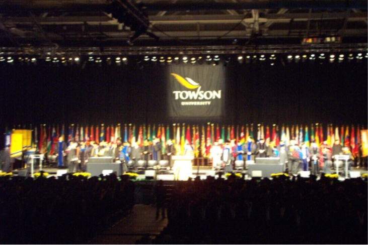 My sister's college graduation ceremeony
