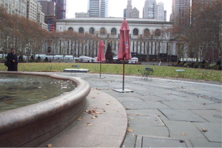 December morning in Bryant Park
