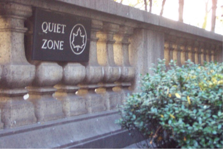 Quiet is a relative concept in Manhattan.